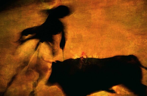 22 色の戯れ　スペイン闘牛　騎馬闘牛　ゴヤの絵画のような写真